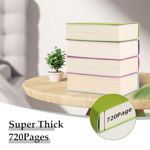 Blank Journal Notebook 720 Pages 3.9 × 5.5 No Lines Soft Leather Pocket Blank Notebook for Women Drawing Book Memo Writing Sketch Diary Notebook (Purple Blank Notebook) - color: Purple Blank Notebook