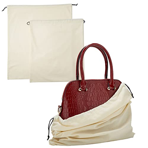 Dustproof Storage Bags with Drawstring Closure, 2-Piece Set – Multi-Purpose Protective Pouches for Handbags, Purses, Shoes, and Boots