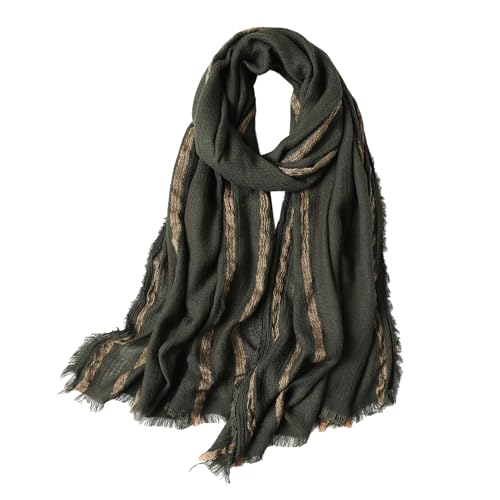 WINCESS.YU Women Gradient Scarf Long Shawls and Wraps Fashion Plain Pashmina Formal Scarf - color: Lx92-green