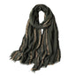 WINCESS.YU Women Gradient Scarf Long Shawls and Wraps Fashion Plain Pashmina Formal Scarf - color: Lx92-green