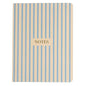 Pearhead Hardcover Journal Notebook 6x8 – Cream & Blue Stripe College-Ruled Writing Journal, 200 Lined Pages for Work, School & Journaling - color: Blue Stripes Notes Journal