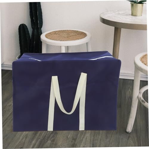 Folding Large Storage Bag Durable Non Woven Clothes Container for Household Sundries Travel Tote for Moving and Organizing Comforters Quilts and More