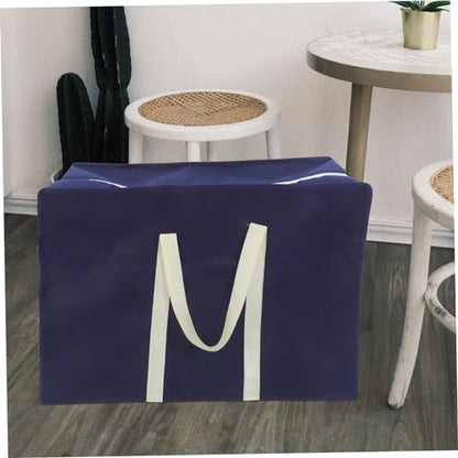 Folding Large Storage Bag Durable Non Woven Clothes Container for Household Sundries Travel Tote for Moving and Organizing Comforters Quilts and More