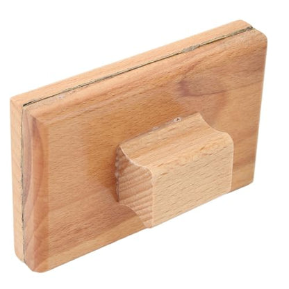 KIMISS 1 Pair Musical Sand Block 10x6cm Wooden Instrument Music Ornaments for ' Rhythm and Percussion Performance