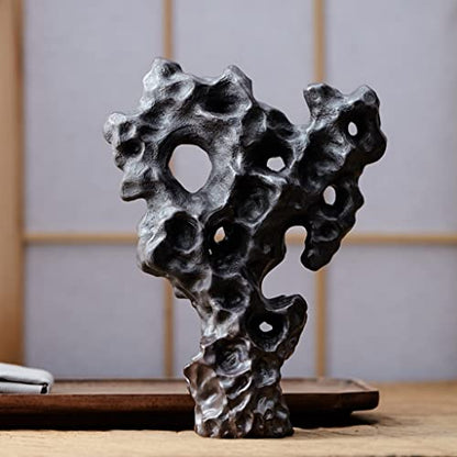Desktop Decoration New Chinese-Style Rockery Decoration Japanese-Style Tea Table Study Club Porch Cabinet Zen Decoration Ceramic Stone Sculptures Home Decor