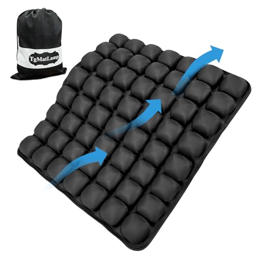 Travel Seat Cushion, Airplane Seat Cushion for Long Flights, Easy to Carry, 3D Inflatable Cushion for Wheelchair, Travel,Driving,Office Work