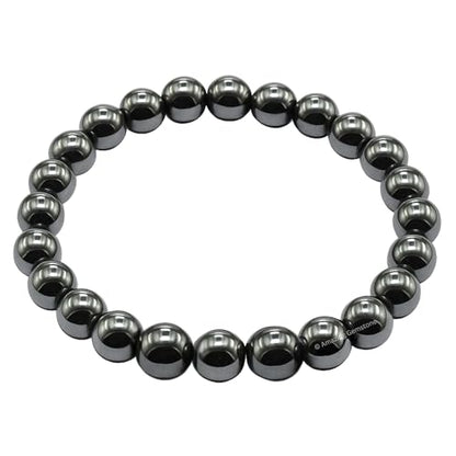 Amazing Gemstone Crystal Bracelet for Women Men's Gifts - Protection Healing Crystal Bracelet - 8mm Gemstone Beaded Stretchable Bracelet Pulseras Para Hombres Mujer Stocking Stuffers Mothers Day Gift (Hematite) - color: Hematite