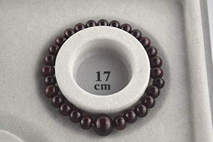 Japanese Shitan Rosewood Bracelet Juzu Rosary Prayer Mala beads Handmade in Kyoto bracelet for men - style: No bossa
