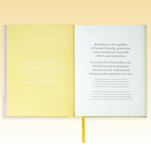 365 Day Kindness Journal, Daily Prompts Guided Notebook for Self Discovery Thoughtful Diary