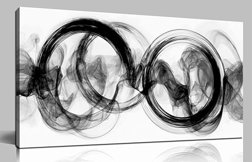 Abstract Wall Art for Living Room Black and White Wall Decor for Bedroom Modern Prints Wall Art for Office 20 x 40 Inch - size: 40"L x 20"W