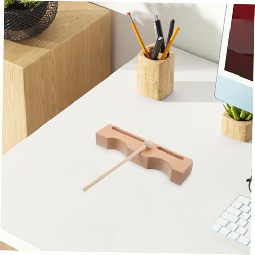 SECFOU Wooden Rhythm Percussion Block with Mallet Hardwood Musical Instrument for Adults Dual Bass Tones for Music Education and Performances