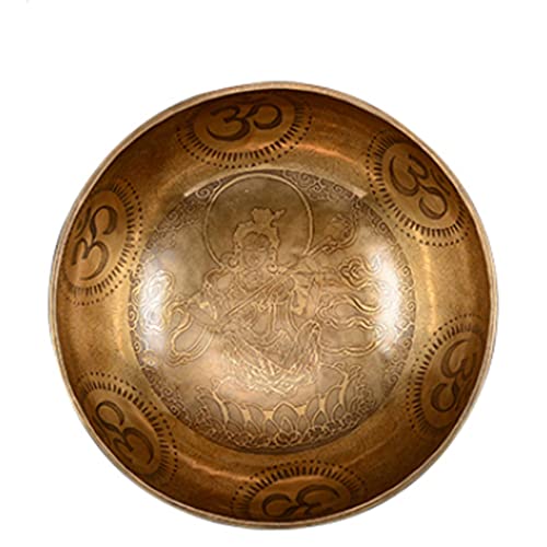 Copper Bowl Tibetan Singing Bowls Meditation Sound Bowl Handmade Bowl Sound Bowl Yoga Healing Copper Bowl Meditation Bowl Ornaments Bowl,A - color: A