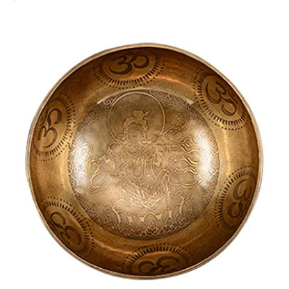 Copper Bowl Tibetan Singing Bowls Meditation Sound Bowl Handmade Bowl Sound Bowl Yoga Healing Copper Bowl Meditation Bowl Ornaments Bowl,A - color: A