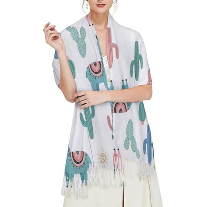 Big Oversized Long Scarves Pashmina Shawl Wrap Women gifts - color: Picture (652)