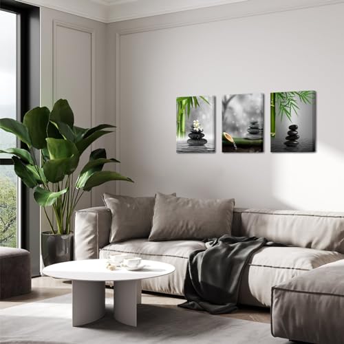 YeiLnm Zen Wall Decor Minimalist Pictures for Spa 12x16 inches