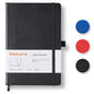 Heture Hardcover Notebooks, A5 Blank Notebook for Writing 160 Pages, 8.2 x 5.5 inch, Classic Blank Notebooks for College/Work/Travel (Blanked-1 Pack, Black) - color: Black, style: Blanked-1 Pack