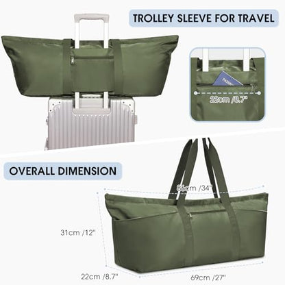 Large Yoga Mat Bag with Shoes Compartment and Wet Pocket Ladies Pilates Gym Tote Bag with Yoga Mat Holder Strap for Women Men Workout Carrier Stuff Accessories - color: Army Green