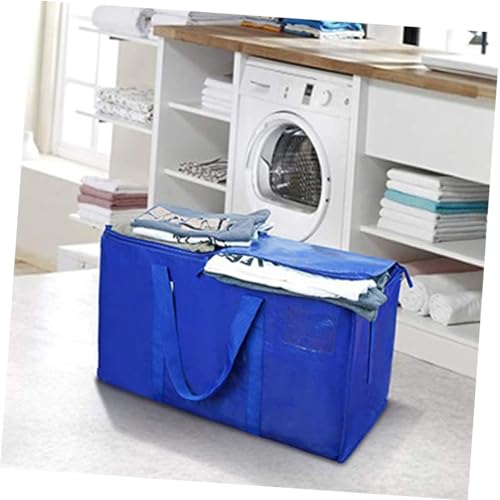 Gatuida Clothes Storage Bag Large Capacity Waterproof Oxford Cloth Zipper Handles Travel Home Sports Bag