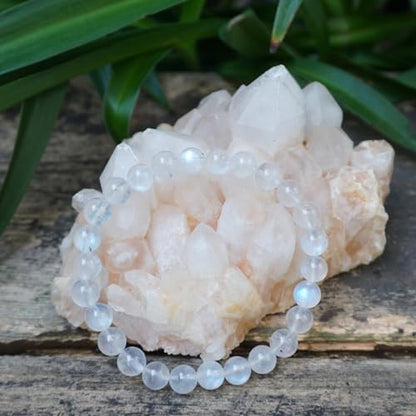 Single-pack of pure gemstone bracelets… - color: Blue-Moon-6MM