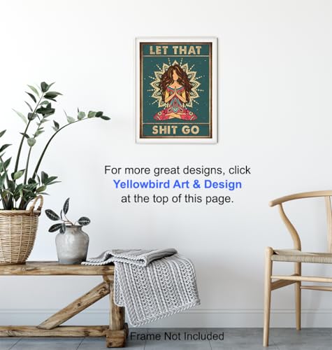 New Age Mandala Wall Art LARGE 11x14 - Zen Wall Art for Home - Mandala Art spiritual Gifts - positive Print - Inspirational Wall Decor - Bohemian - Buddha Art Yoga Decor - Unframed - size: 11"L x 14"W
