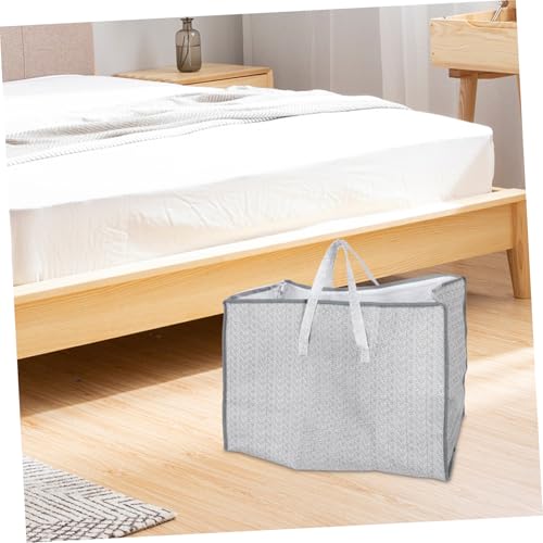 Mobestech Multi Functional Storage Bag for Home Large Non Woven Organizer for Clothes Quilts and Pillows Versatile Folding Design for Closet Travel Luggage Pouch