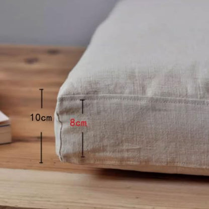 Floor Pillows Meditation Mat Upholstered Cushion Kneeling Sitting Large Floor Pillow Washable Cover for Balcony Bedroom Tatami Living Room