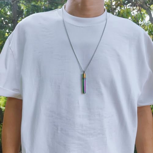 528 hz Breathing Necklace, Anxiety Necklace, 528 hz Whistle Breathing Necklace for Meditation Tuning Tools, Mindful Calming Stress Relief for Women, Men - color: Multi color