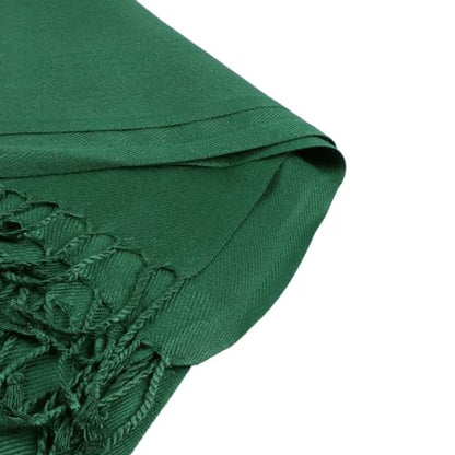 TZ Promise Women Pashmina Shawls and Wraps for Evening Dresses,Soft Large Long Scarf for Wedding,Bride Bridesmaid Gifts - color: Dark Green
