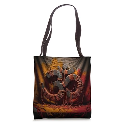 Rustic Om Symbol for Yoga and Meditation Practice Tote Bag