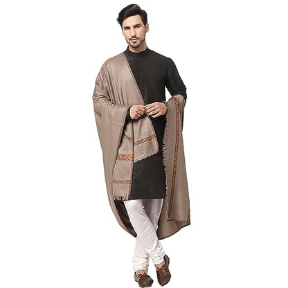 Weavers Villa Meditation Shawl/Wrap, Oversize Scarf or Stole. Unisex - color: Dark Grey