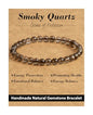 Natural Stone Beaded Bracelets for Men Women, Healing Crystal Energy Protection Bracelet with Gift Card, Christmas Birthday Valentines Jewelry Gifts, 4mm 6mm 8mm - color: Smoky Quartz(Protection & Grounding), size: 6mm