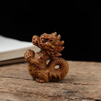 Antique Wildlife Wooden Statue Accents Zen Meditation Wood Sculpture Decor for Living Room Spa Or Yoga Studio Centerpiece Books Living Room Bedroom Ornament