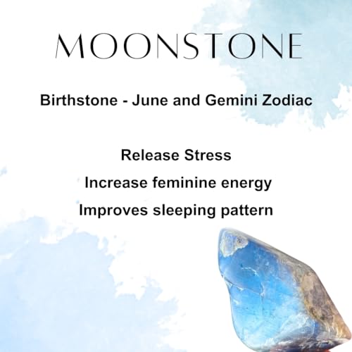 ILLUMINIA 5A Grade Natural Crystal Gemstone Bracelet | Healing Energy Charged Quartz Stone Bead | Handcrafted Stretch Bracelet for Women Men Teens - color: (7A) Moonstone, size: Small - 7mm bead