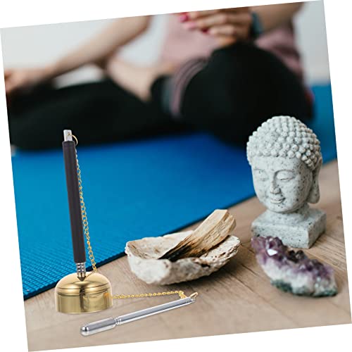 Toddmomy Flexible Telescopic Buddhist Chime with Clear Crisp Sound Smooth Safe Edges Simple Design Praying Instrument for Temple Rituals and Meditation Large Buddha Utensil and Home Decor