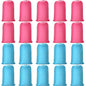 Nuogo 20 Pcs Laundry Bag Washable Travel Laundry Bags with Drawstring Lock Closure Large Heavy Duty for Camping Tent Blankets Dirty Clothes Yarn Fabric Storage, 38 x 24 Inches(Pink, Blue) - color: Pink, Blue