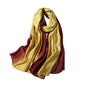 WINCESS.YU Women Gradient Scarf Long Shawls and Wraps Fashion Plain Pashmina Formal Scarf - color: Yellow Gradient