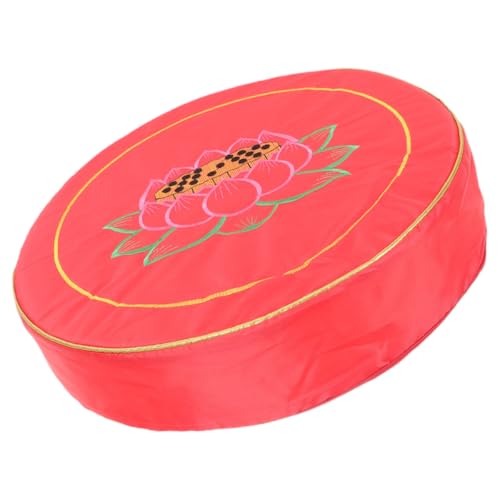 VICASKY Lotus Flower Meditation Floor Cushion Buckwheat Seat Cushion Thick Round Worship Mat for Yoga and Zen Sitting, Small Size, Sturdy Cover, Suitable for Home Meditation
