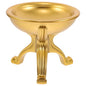 Religious Prayer Bowl Decorative Offering Sacrificial Altar Statue Resin Hand-painted Gold Tabletop Decor for Worship Meditation and Holiday Celebration