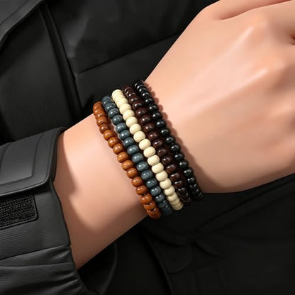 Gothic Bracelet Adjustable Punk Braided Leather Multilayer Grunge Set Bracelets Emo Metal Cuff Wrap Bangles Meaningful Gift - color: J-BZ-38