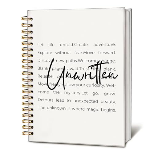 Unwritten words Mental Health Journal, Therapy Journal for Mental Health, Mental Health Counselor Gifts, Mental Health Journal for Women, Hardcover Spiral Notebook 160 Pages 5.5x8.3 Inch - color: Unwritten words