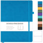 Blank Notebook, Hardcover Sketch Book, 8.5" x 11" Large Blank Journal, No Bleed Thick Paper Sketchbook for Drawing Art, Unlined Notebook Journal for Women Men, A4 Leather Sketchbook, Lay Flat, Blue - color: Blue