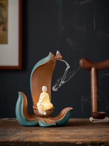 Chinese Style Ceramic Backflow Zen Decoration Living Room Study Retro Decoration Waterfall Stand