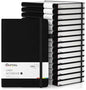 Oucaru Lined Journal Notebook, 16 Pack, 180 Pages, A5 Journals for Writing, 100 GSM Thick Paper, Small Notebooks Daily Journal for Women Men Work, Business, School, Travel Supplies - color: Black