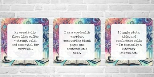 Writer's Spark Author Affirmation Cards by Rebecca Hallbach Paciorek