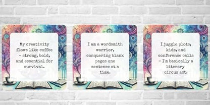 Writer's Spark Author Affirmation Cards by Rebecca Hallbach Paciorek