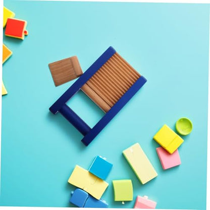 SUPVOX Wooden Hand Musical Scraper Board for Interactive Musical Instrument for Early Education Enhances Creativity Sensory Development for Group Activities and Music Learning
