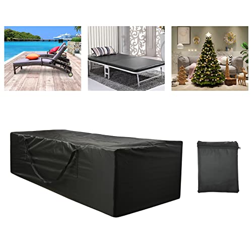 2 Pack Outdoor Patio Cushion Storage Bag 68"x30"x20", UV-Resistant Waterproof Outdoor Cushion Storage Bag for Patio, Lawn & Indoor Use