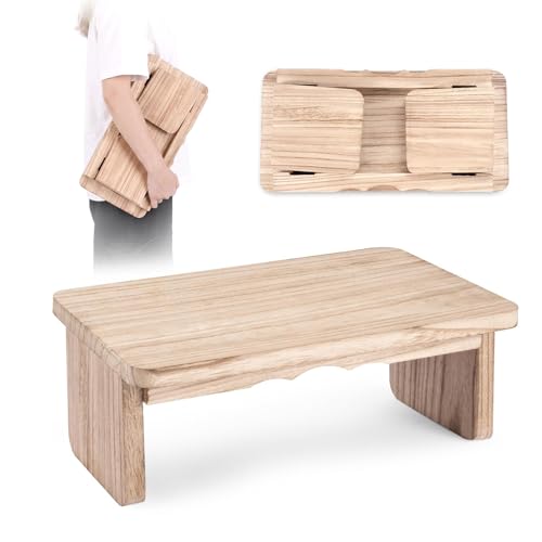 Folding Yoga Meditation Bench - Yoga Kneeling Bench for Adult, Wooden Zen Meditation Stool Kneeling Bench for Yoga Practice (Light Brown) - color: Light Brown