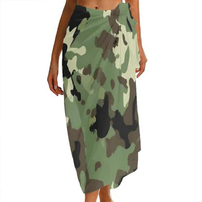Women's Lightweight Long Scarf Thin Scarf Beach Headscarf Wimwear Bikini Wrap - color: Color643
