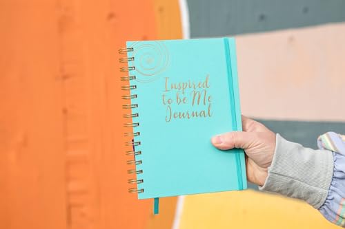 Journals for Women - Inspired to Be Me Journal -Self Care Gifts for Women - Journal with Weekly Intention & Reflection Pages - Gift for Women's Personal Growth & Healing Journey - Includes Inspirational Poem - color: teal